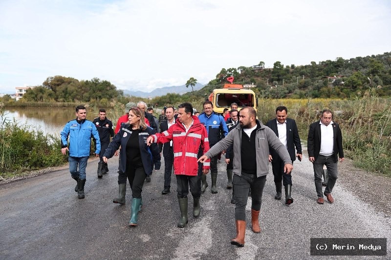 Başkan Aras, Dalaman’da Yağıştan Etkilenen Bölgeleri İnceledi